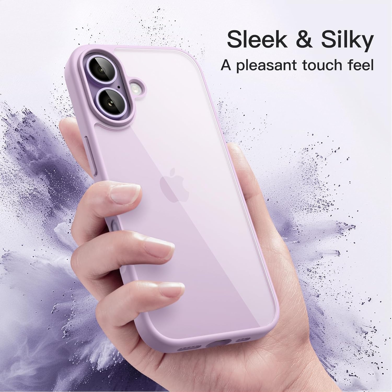 Thumbnail 5 de JETech Case for iPhone 17 6.3-Inch in Lavender: Shockproof TPU Frame with Clear Back