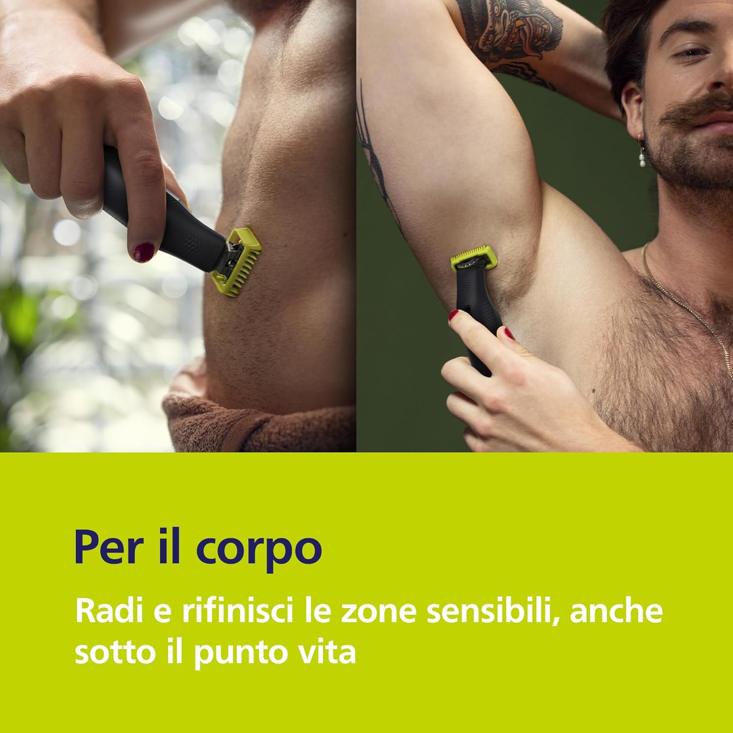 Thumbnail 2 de Philips OneBlade Pro 360 QP6652/35 — Regolabarba e depilatore completo per viso e corpo