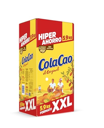 Detalle de ColaCao Original – Cacao soluble natural sin aditivos, formato XXL 5,9 kg