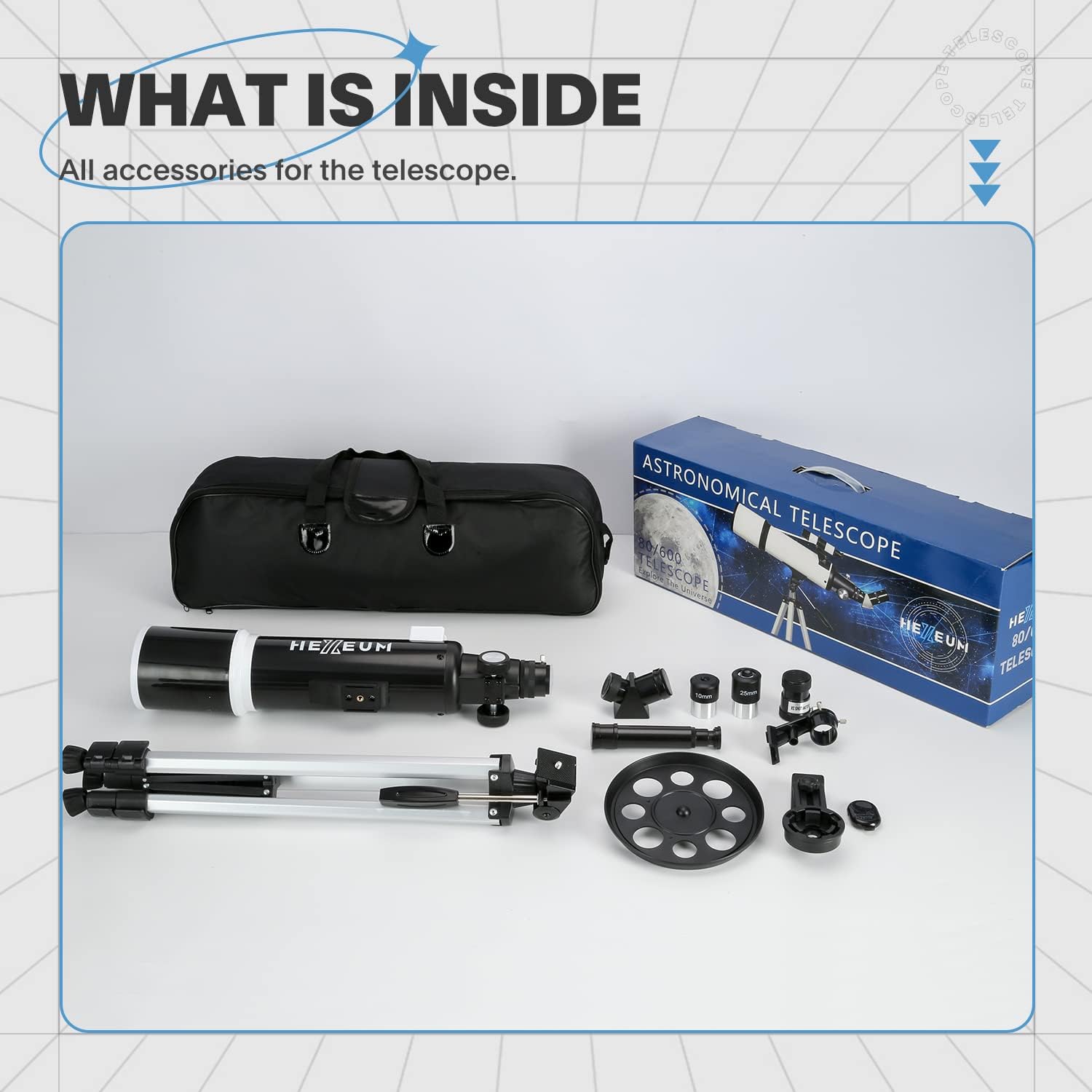 Thumbnail 6 de 80mm Aperture 600mm Telescope for Beginners