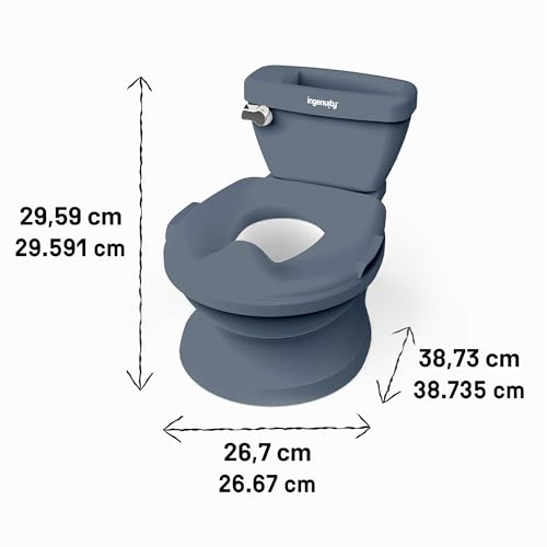 Thumbnail 9 de Ingenuity My Size Potty Pro – Pot 2-en-1 avec Réducteur Amovible et Bruit de chasse, bleu