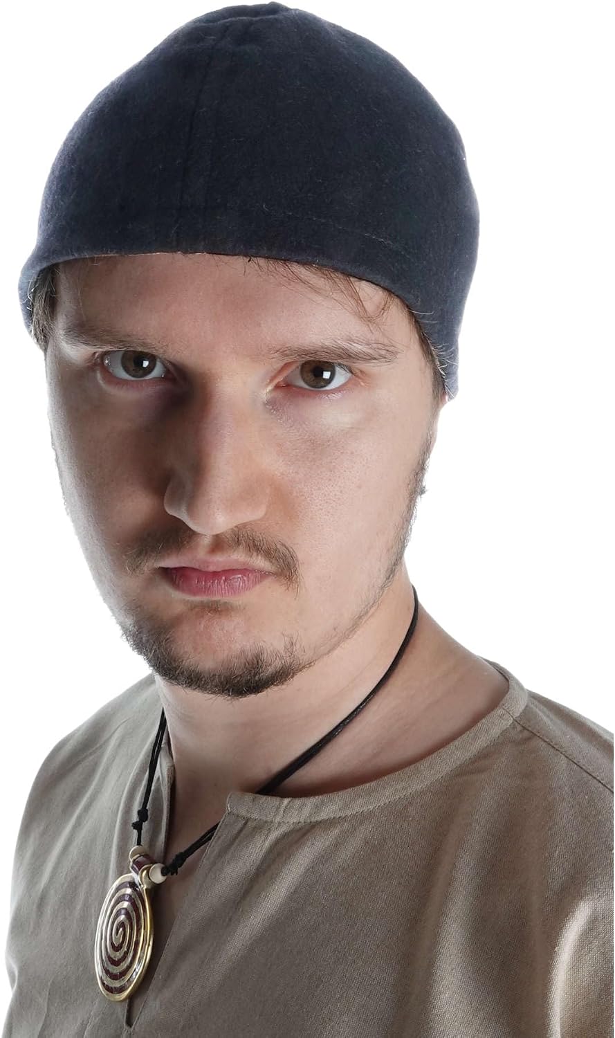 Detalle de HEMAD Medieval Viking Cap, wool-felt blend, sizes M–XL