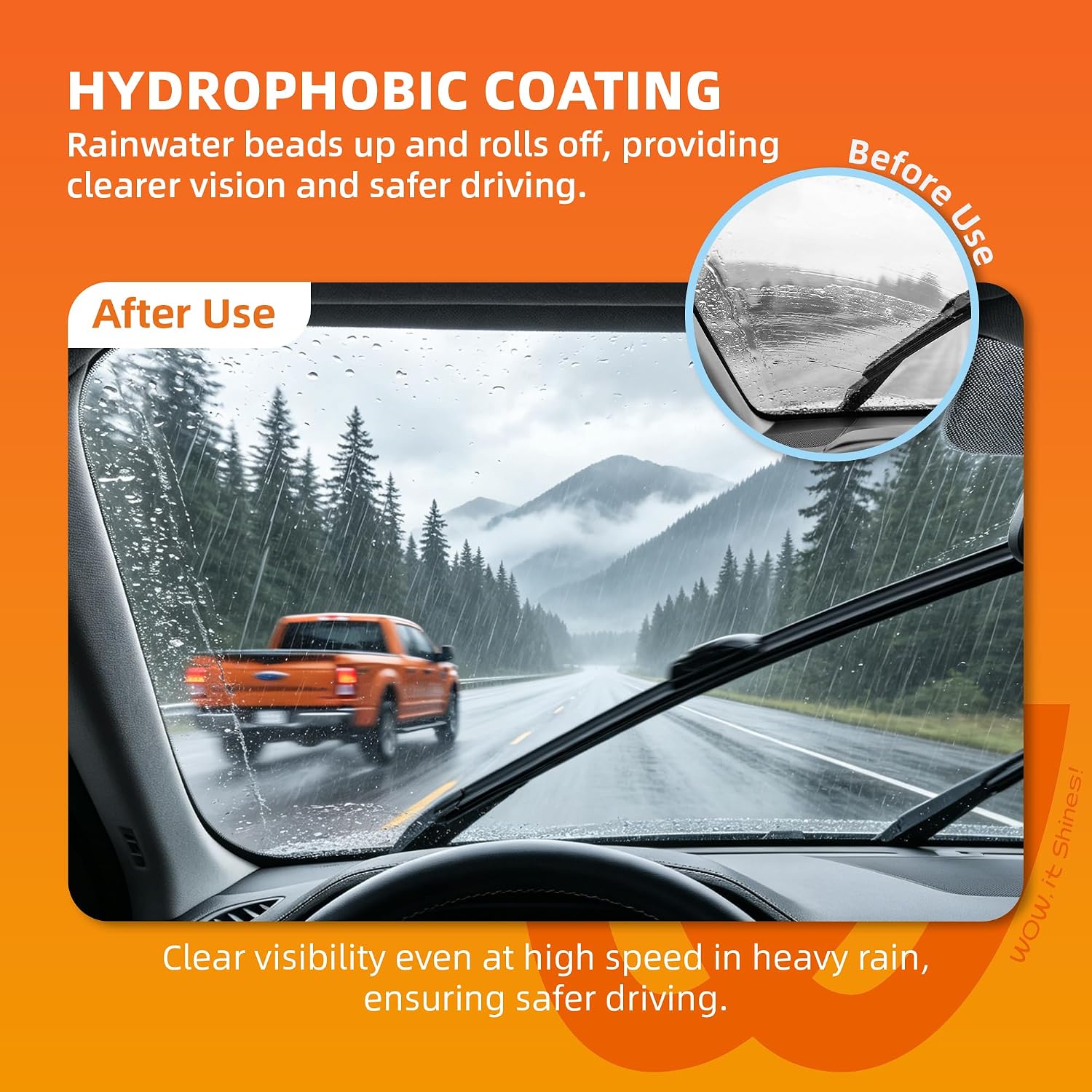 Detalle 2 de WOWIPER OEM 26"16" Silicone Wiper Blade Set of 2