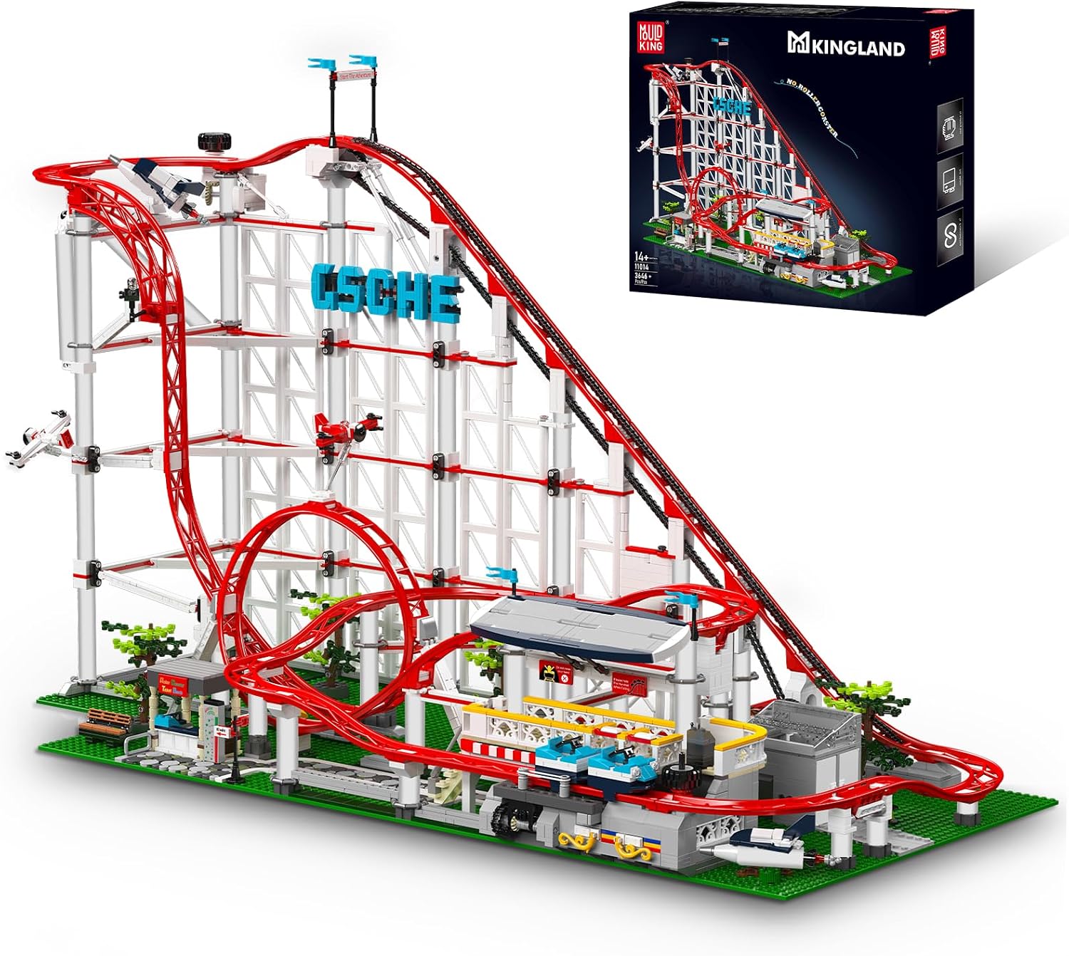 Detalle de Mould King 11014 Rollercoaster Building Blocks