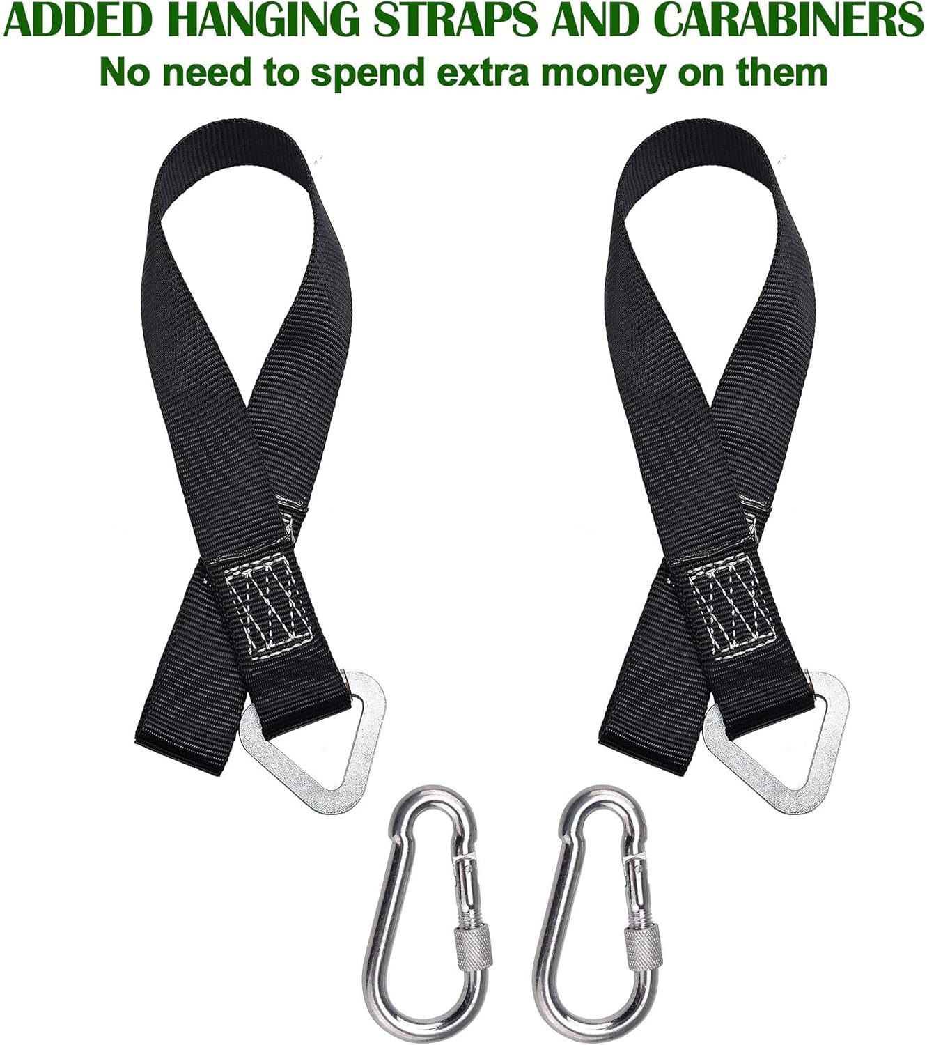 Thumbnail 5 de PACEARTH 40 Inch Saucer Tree Swing with 2 Hanging Straps, Adjustable Braided Ropes, 900lb Capacity