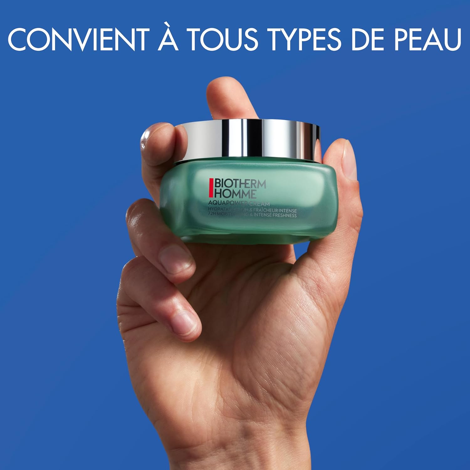Thumbnail 1 de Biotherm Homme Aquapower Crème Hydratation 72H – Hydratante et Rafraîchissante (50 ml)