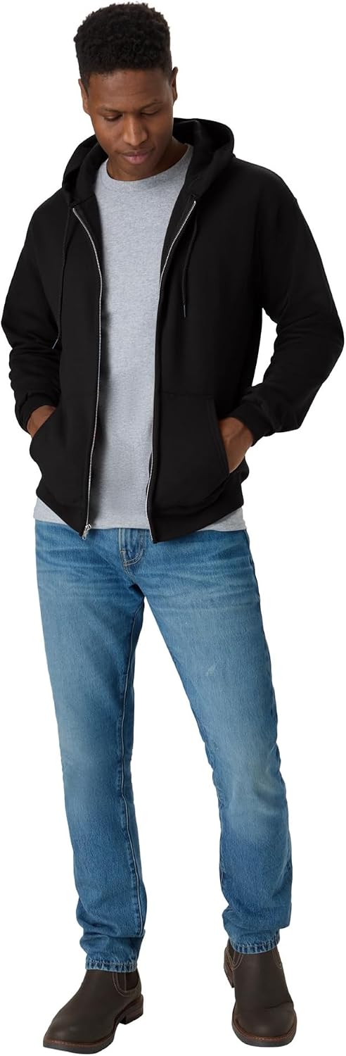 Detalle de Hanes EcoSmart Zip-Up Hoodie for Men