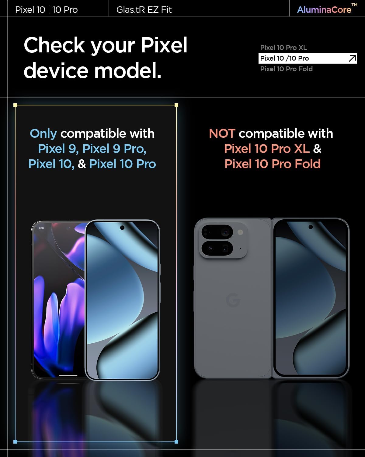 Thumbnail 1 de Spigen Glas.tR EZ Fit Verre trempé pour Google Pixel (9 / 9 Pro / 10 / 10 Pro) – kit d’installation inclus