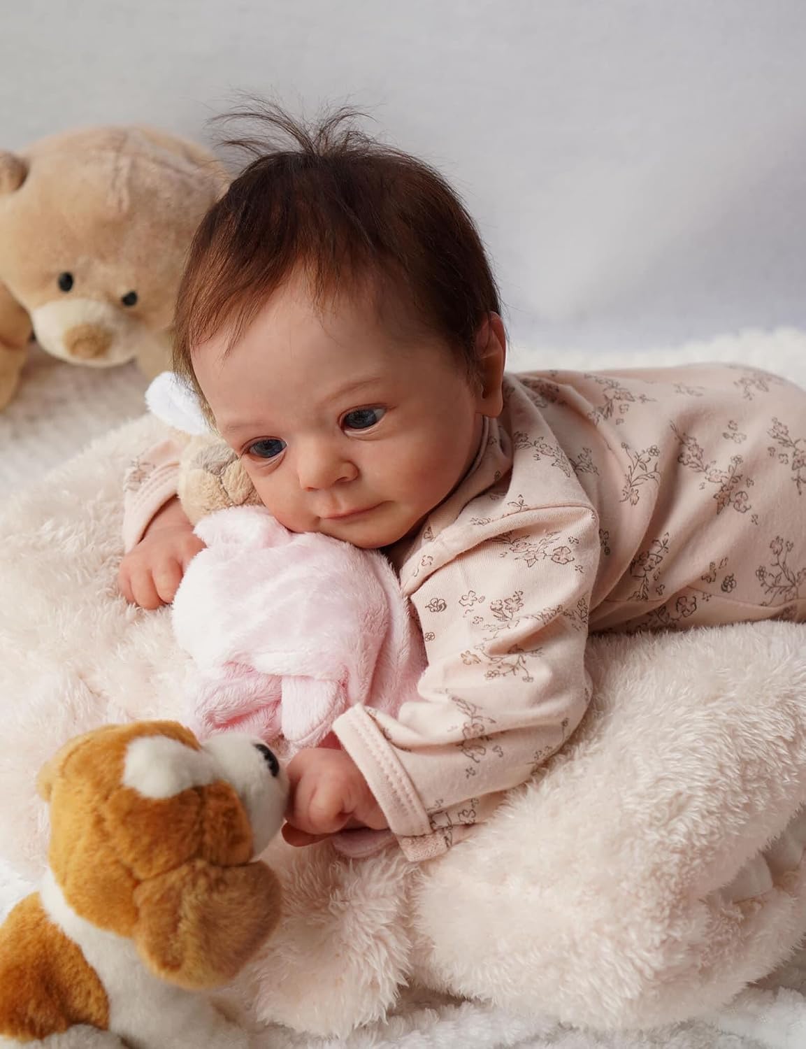 Thumbnail 1 de ROSHUAN Reborn babypop van 48 cm met zacht stoffen lichaam