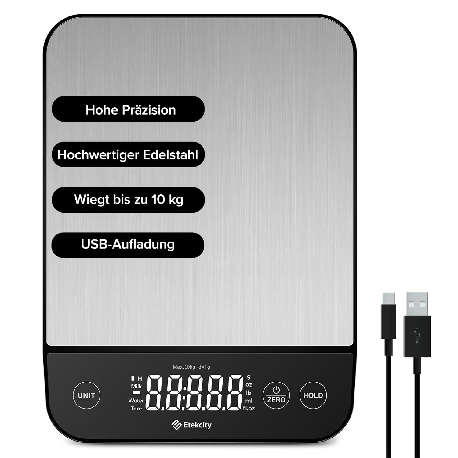 Thumbnail 6 de Etekcity Küchenwaage 5.000 g Genauigkeit 1 g