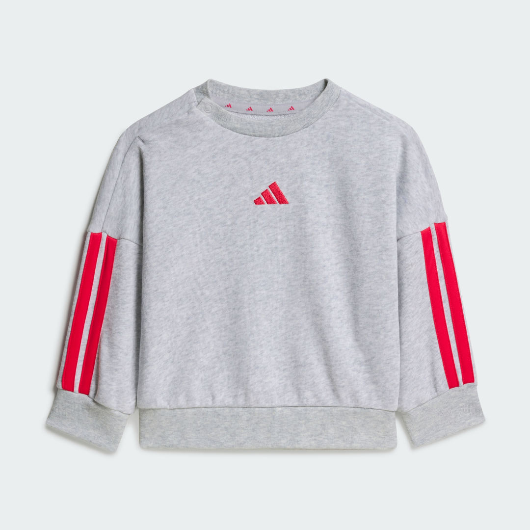 Detalle 2 de Conjunto sudadera y pantalón Essentials (Bebé) de Adidas - Gris
