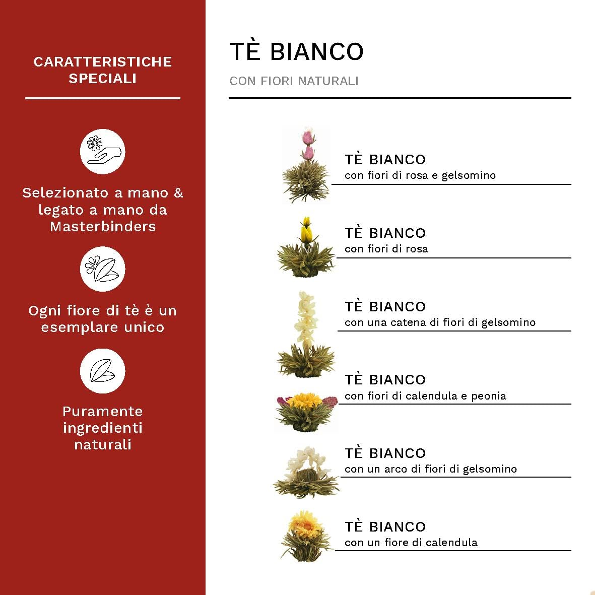 Thumbnail 2 de Creano Set 500 ml fiori di tè 🍵