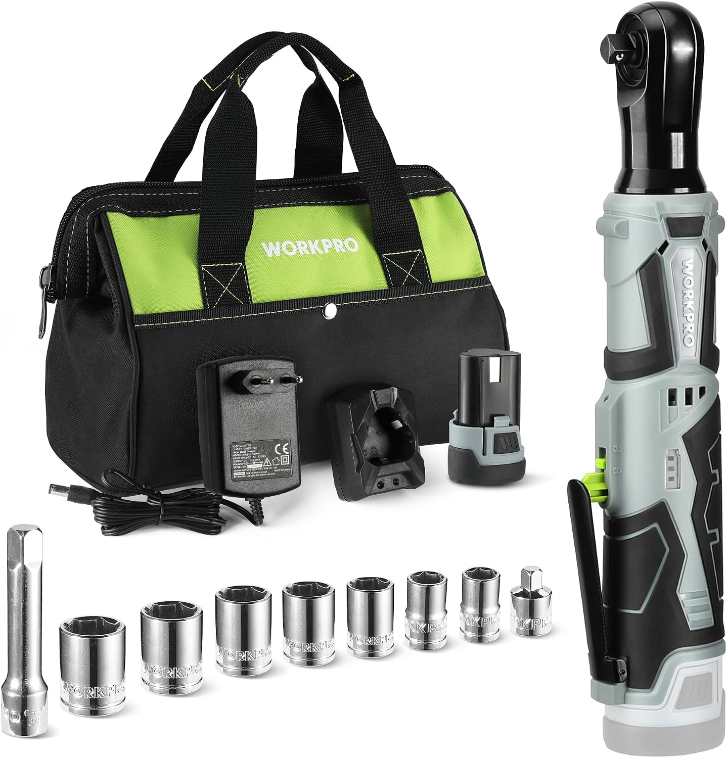 Detalle de WORKPRO Llave de Trinquete Eléctrica 12V 55 N·m