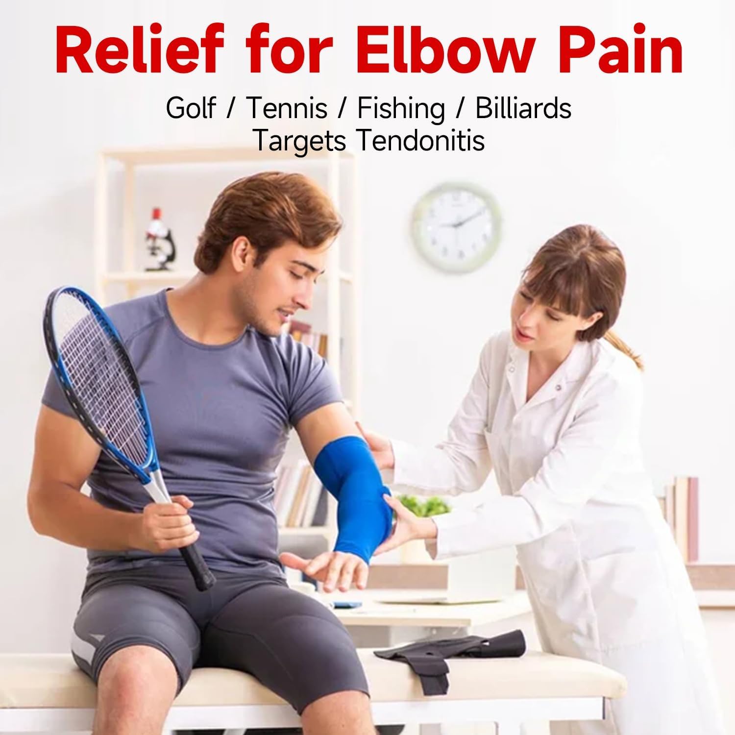 Thumbnail 4 de FitBeast Flex Therapy Bar Set for Tennis Elbow, Golfers Elbow & Tendinitis
