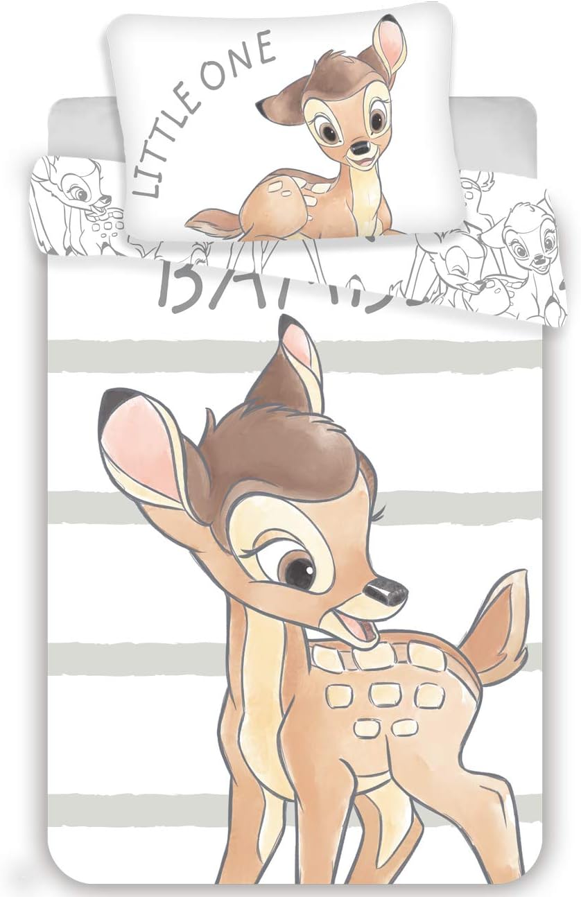Detalle de Bambi 125_SML Disney Baby Bedding Set, 100 x 135 cm, Reversible Cotton