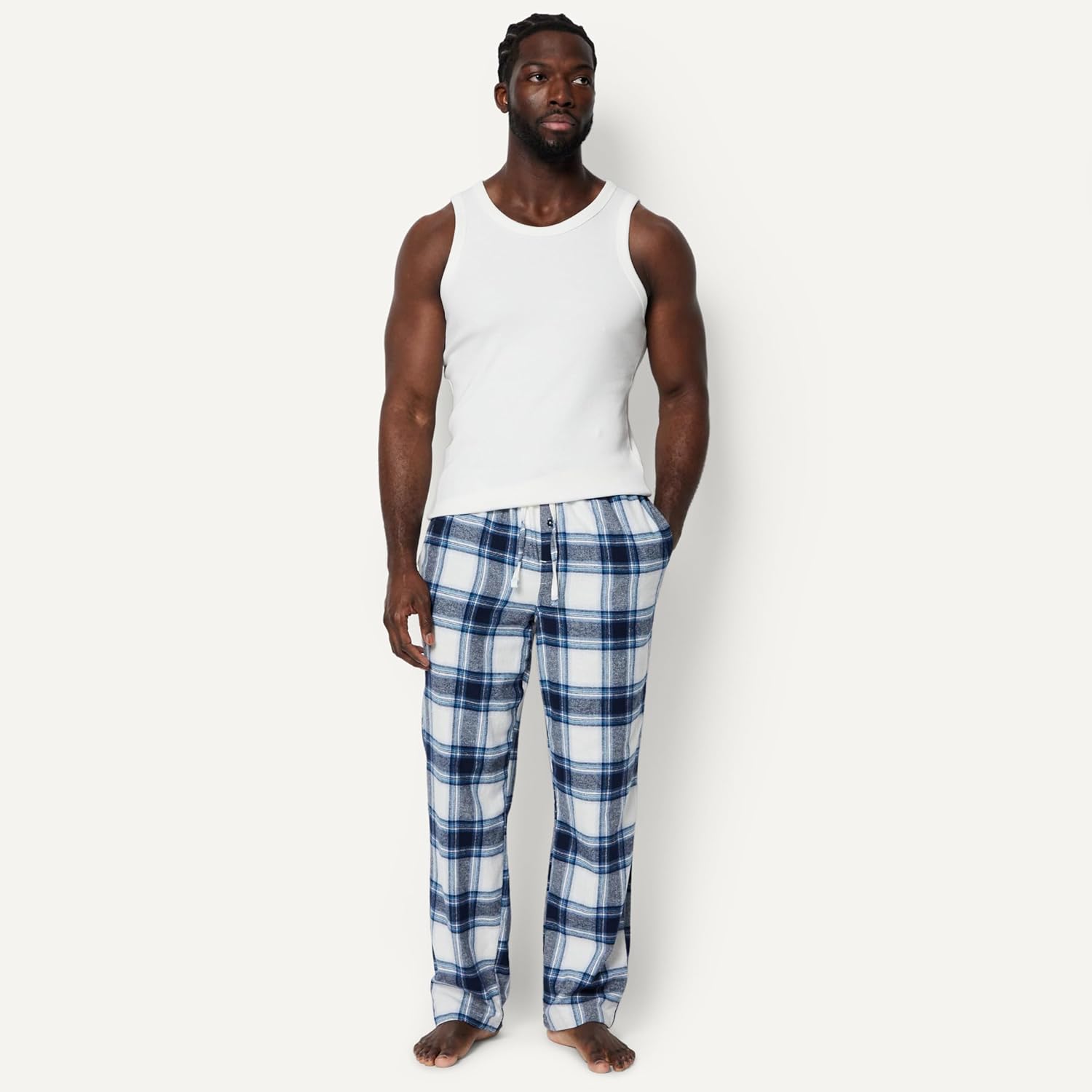 Detalle de Amazon Essentials Men's Breathable Flannel Pajama Pant, Relaxed Fit