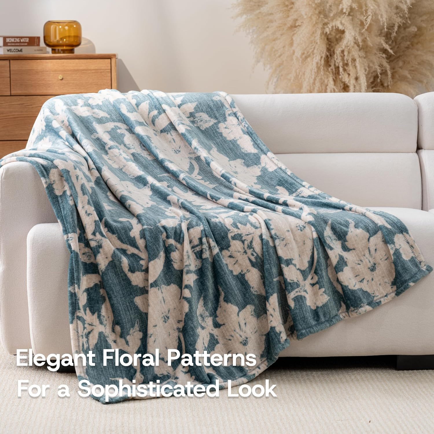 Thumbnail 1 de Luxury Printed Fleece Warm Blanket 70×90 Inches 🛋