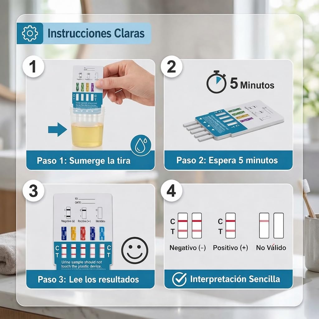 Thumbnail 2 de Test drogas orina 9 en 1 — 5 unidades