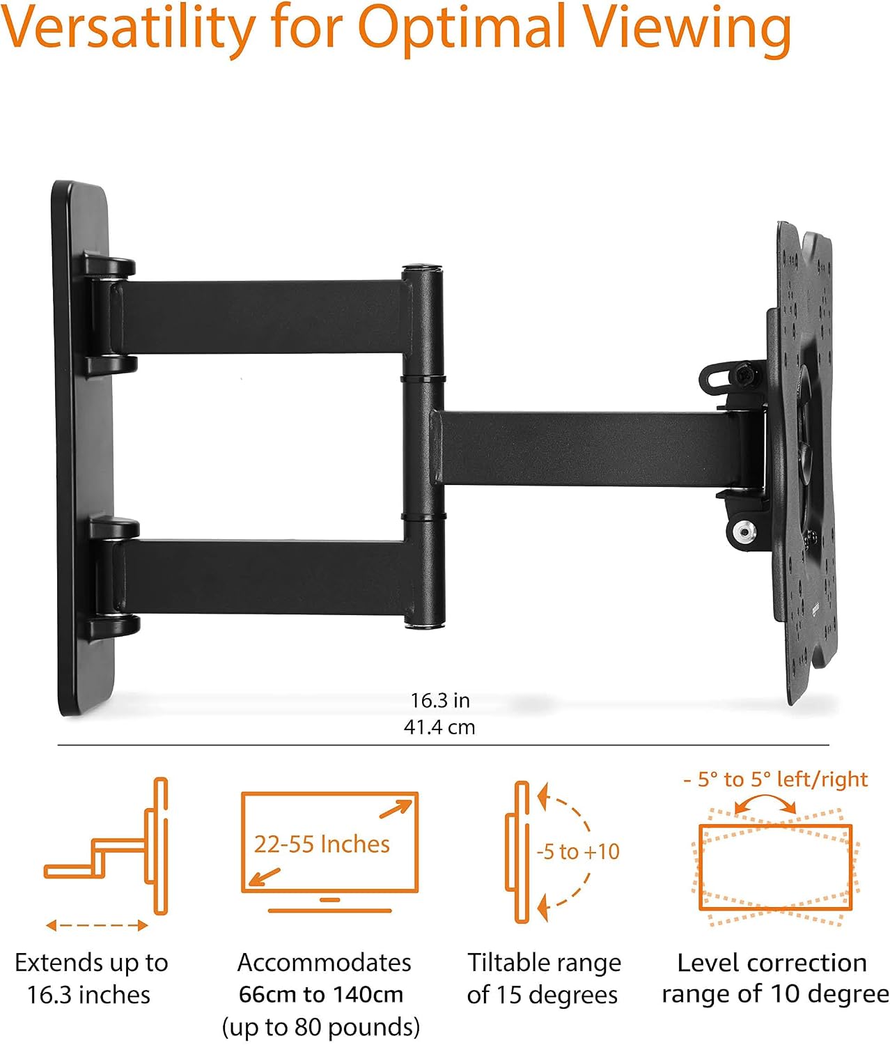 Detalle de Amazon Basics TV Wall Mount 55"