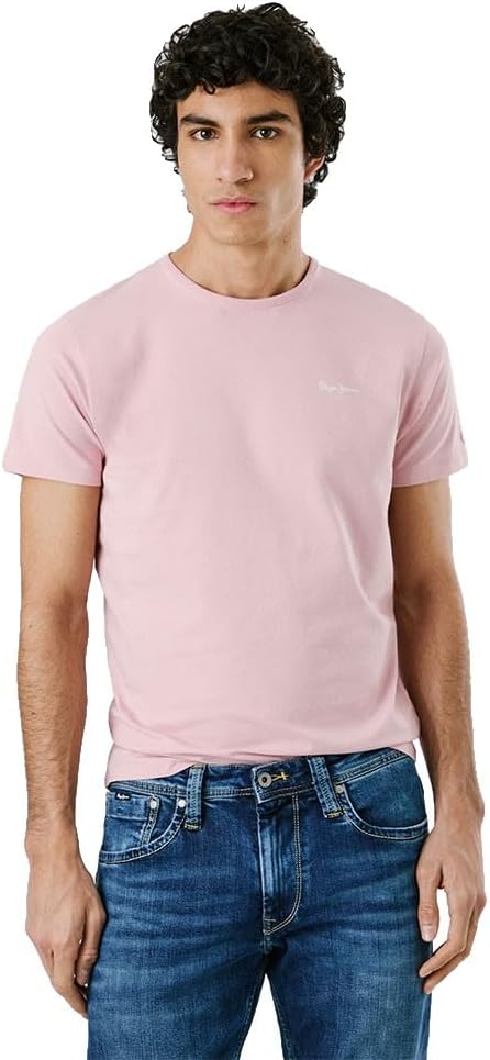 Detalle de Pepe Jeans Original Basic 3n T-Shirt Uomo (Pacco da 1)