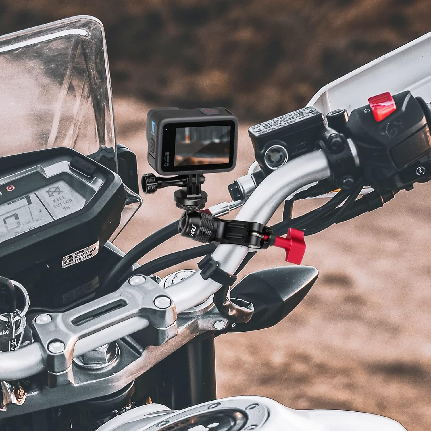 Detalle 2 de HSU handlebar mount for action cameras