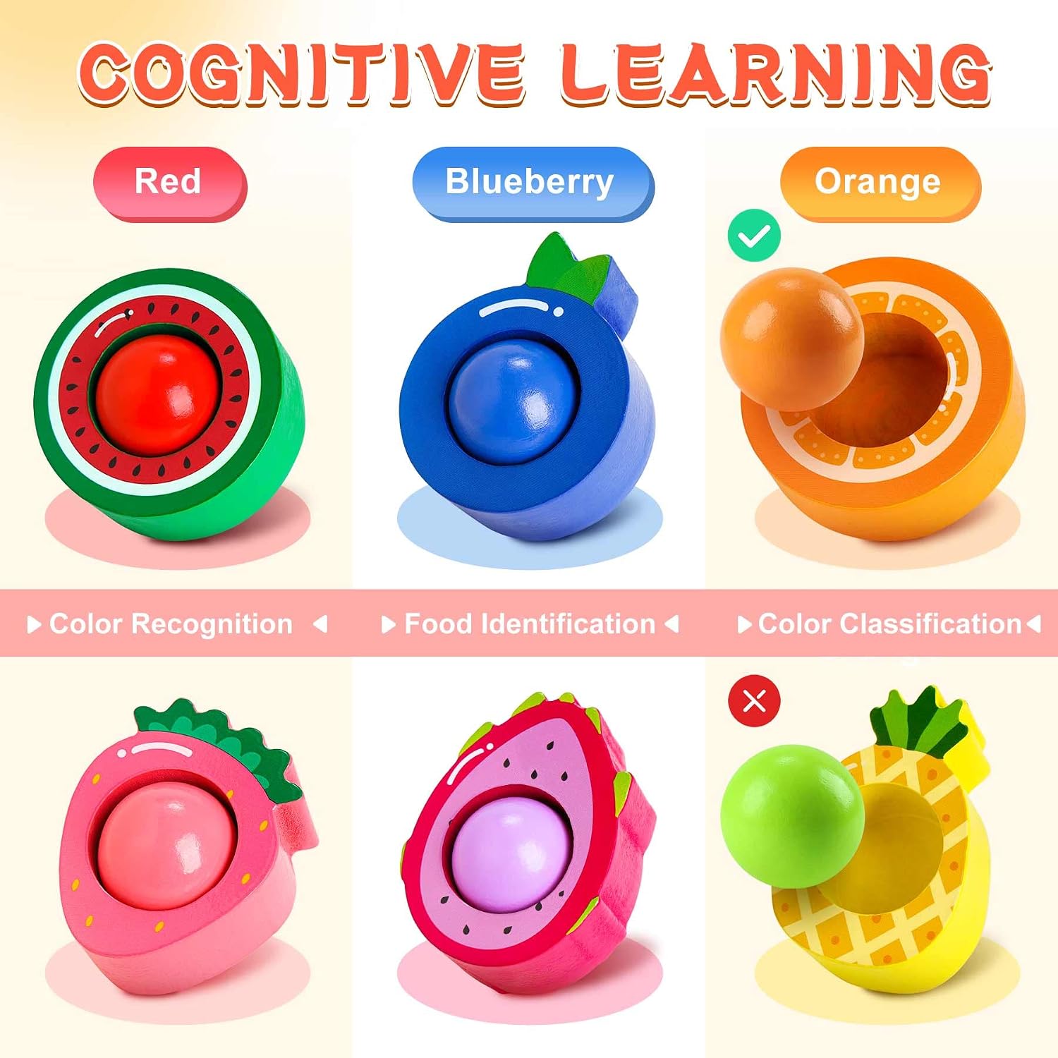 Thumbnail 3 de Seagoal Montessori Toys Wooden Sorting Set for Toddlers