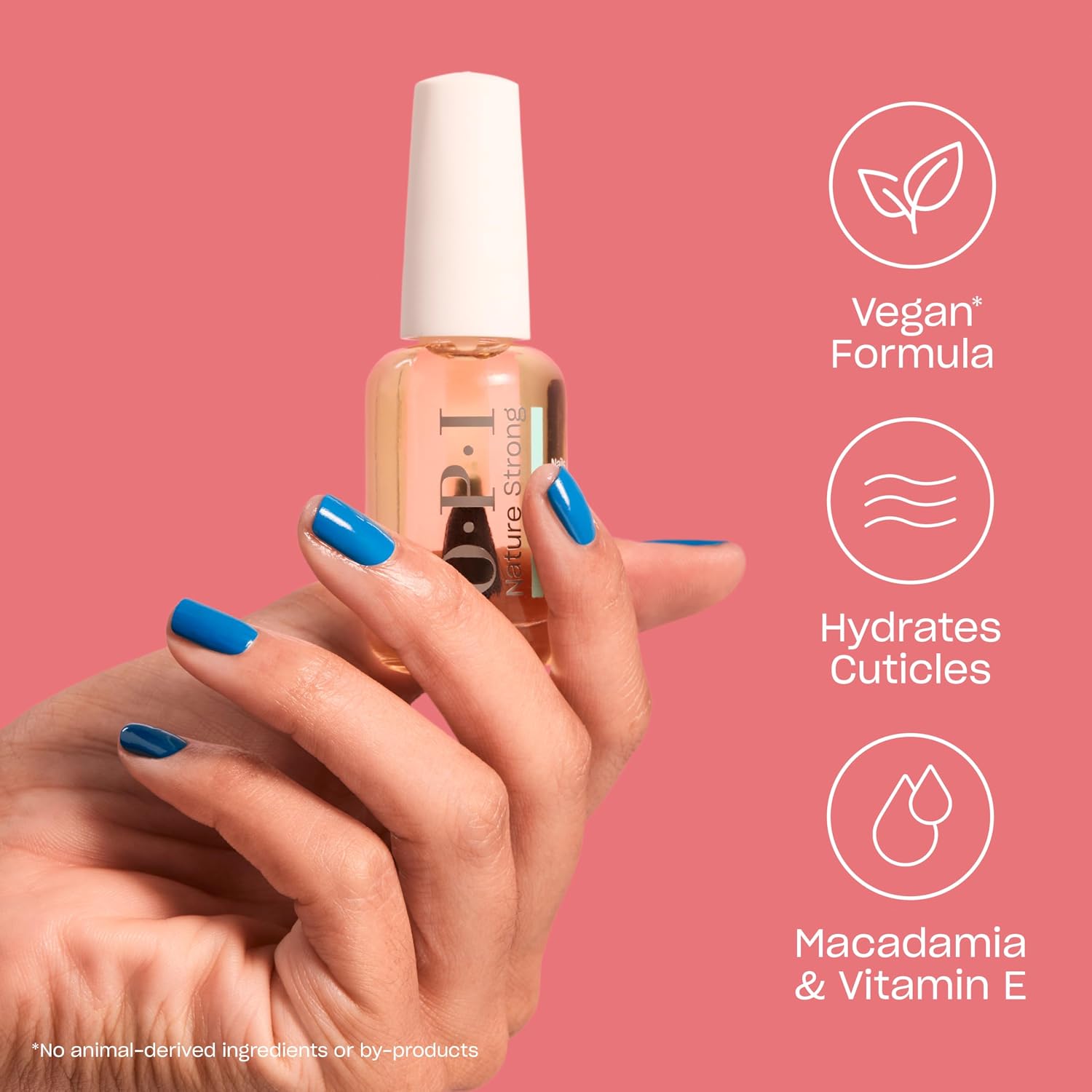 Detalle 2 de OPI Nature Strong Skincare Glow Up Nail & Cuticle Oil (Vitamin E) – natural origin cuticle treatment
