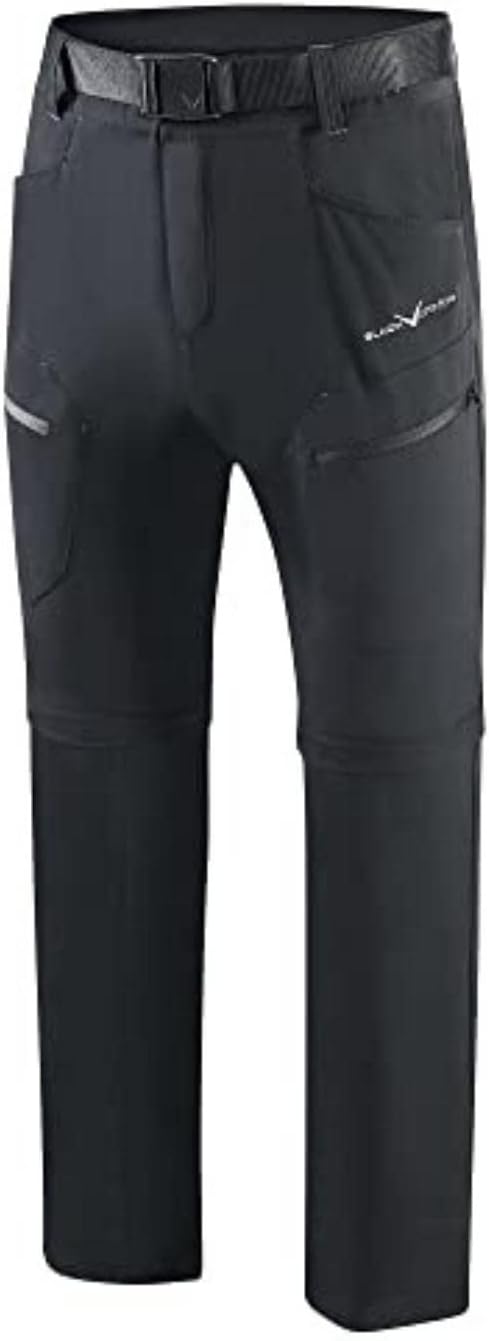 Detalle de Black Crevice Pantaloni da Trekking da Uomo con Zip Off Leg: comfort, traspiranti e versatili
