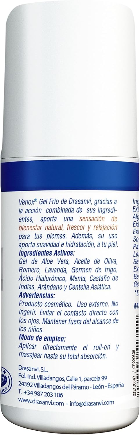 Thumbnail 5 de Drasanvi Venox Roll-On Vegano con Aloe, Menta y Castaño de Indias