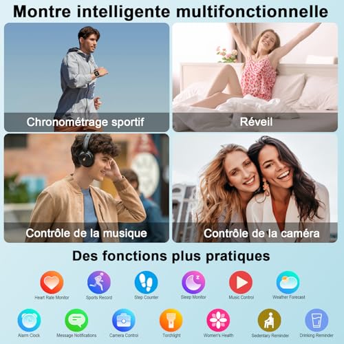 Thumbnail 6 de Jugeman Montre Connectée Homme GPS – GPS intégré, 100+ modes et coque noire