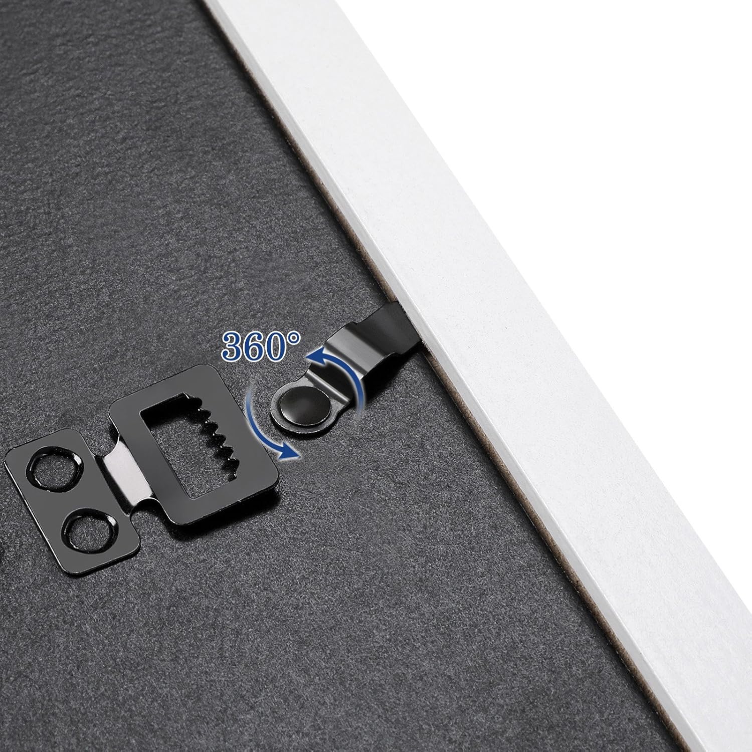 Detalle 2 de SONGMICS Bilderrahmen 10er-Set RPF310W für 3 Größen (Kunststoffscheibe, MDF) – für 2/4/4 Fotos