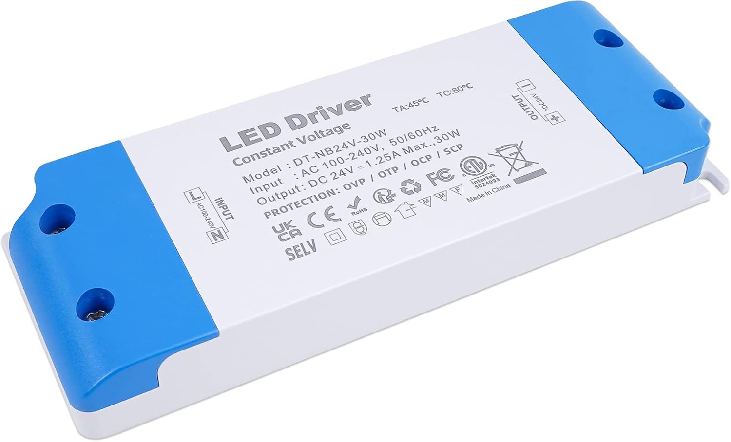 VARICART LED Transformer 30W – Ultra Slim 24V LED Driver