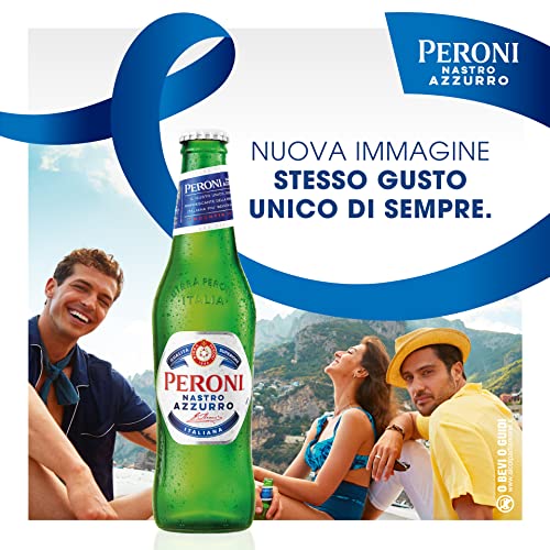 Thumbnail 6 de Peroni Nastro Azzurro – Cassa da 24 bottiglie da 33 cl, Birra Premium Lager a bassa fermentazione