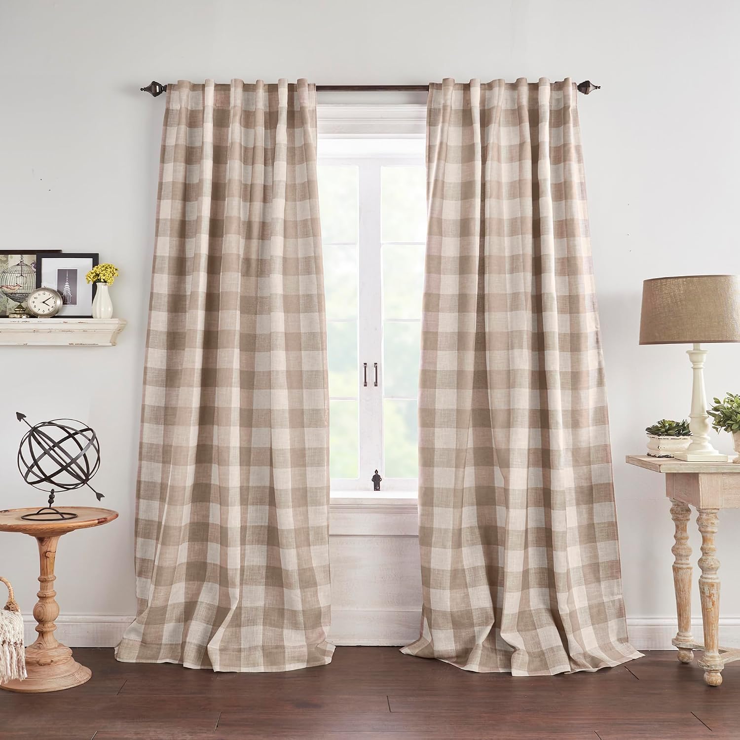 Thumbnail 1 de Elrene Home Fashions Grainger Buffalo-Check – zasłona zaciemniająca 132 × 213 cm