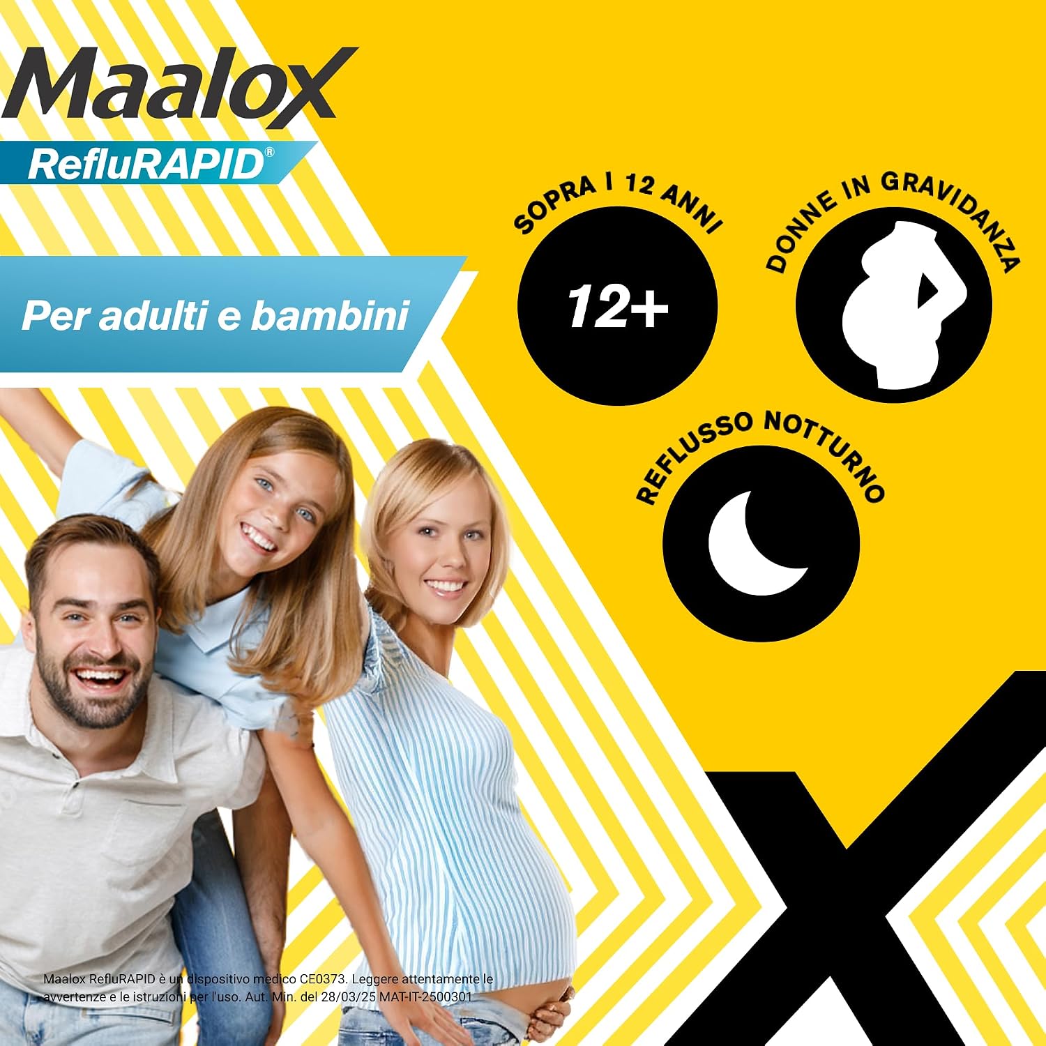 Detalle de Maalox Reflurapid Reflusso Gastroesofageo e Bruciore – 40 Compresse Masticabili