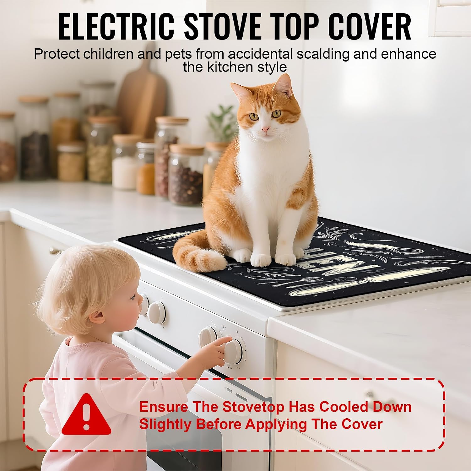 Thumbnail 2 de NYZE Stove Top Cover, 28.5 x 20.5-Inch Heat-Resistant Cooktop Protector