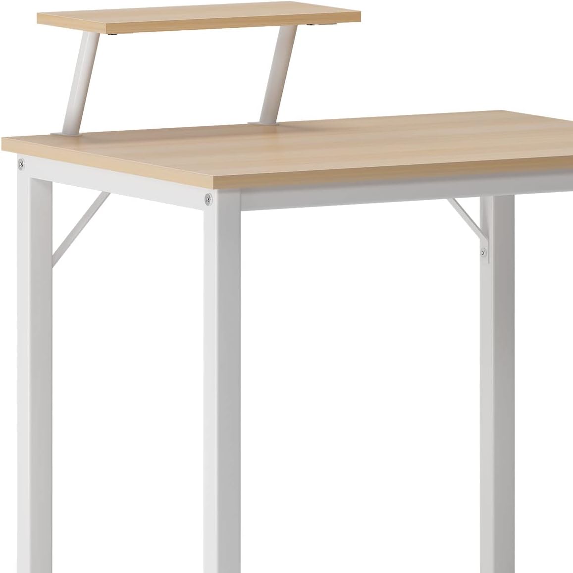Thumbnail 2 de SogesHome Bureau d'ordinateur – Table PC en bois et acier, 80 x 40 x 75 cm