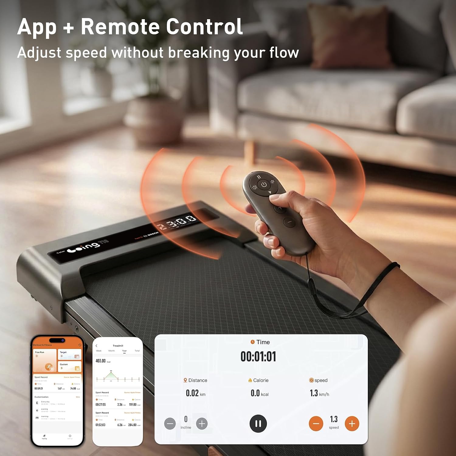 Thumbnail 6 de CYBERGOING T10 Walking Pad Treadmill, 7% Incline, 0.6–4 MPH