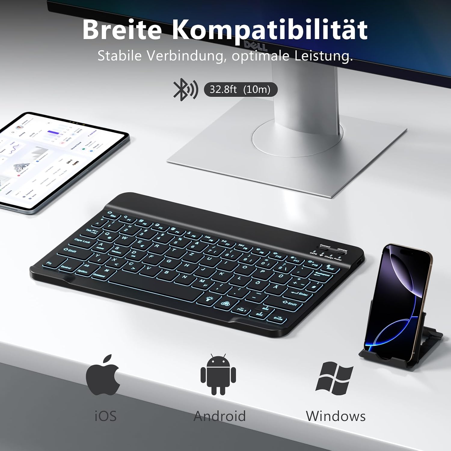 Detalle 2 de Vobafe Bluetooth Tastatur 420mAh