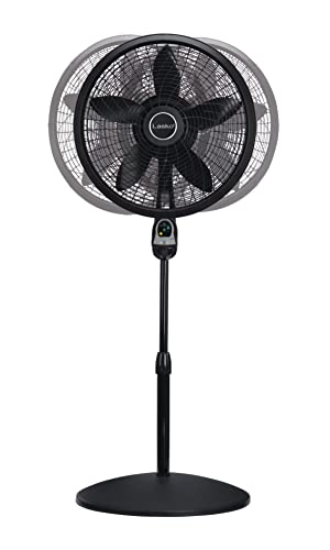 Thumbnail 8 de Lasko Cyclone Oscillating Pedestal Fan 1843 - Adjustable to 54" in Black