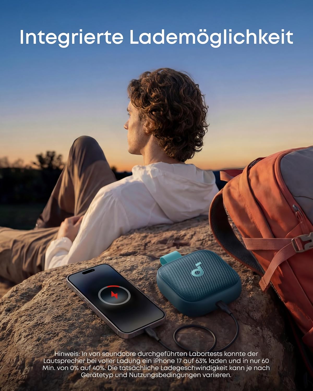Thumbnail 5 de soundcore Boom Go 3i von Anker – kompakter Bluetooth-Lautsprecher mit 15 W, IP68, 24 h Akku und RGB Lichtshow