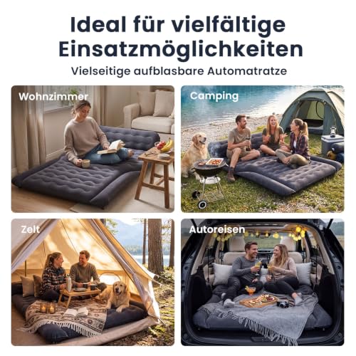 Thumbnail 6 de Ytaoeo Auto Luftmatratze 188x132x15 cm – Aufblasbar fürs Camping & Reisen