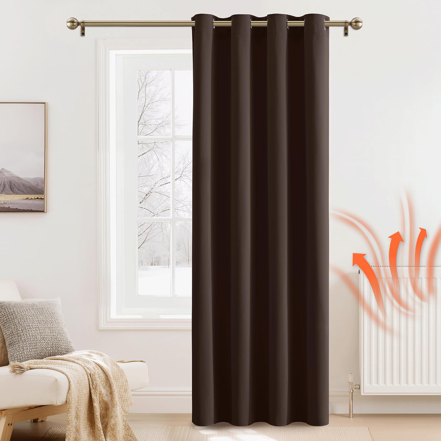 Thumbnail 1 de PONY DANCE Thermal Blackout Curtain 52 x 84 in