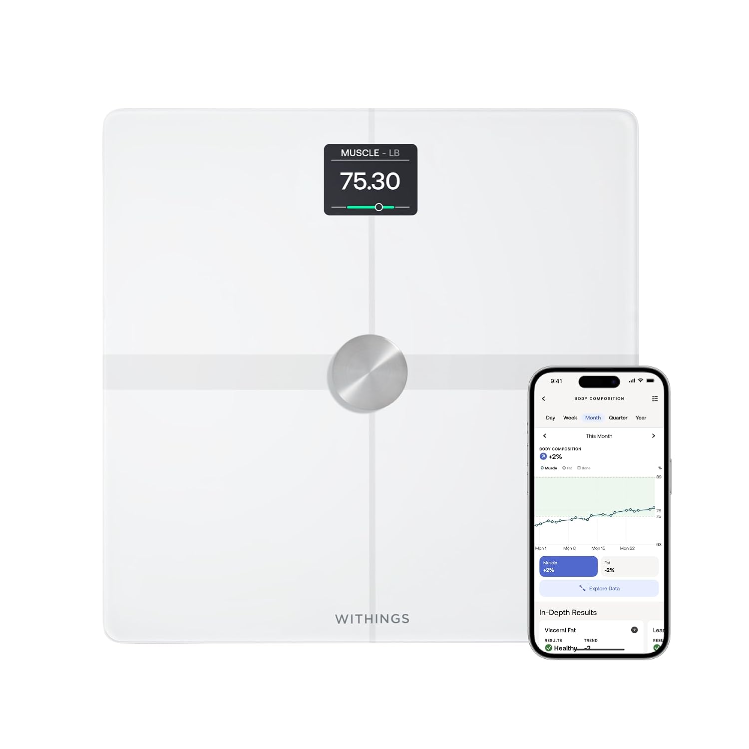 Thumbnail 5 de WITHINGS Body Smart smart scale, Wi‑Fi compatible