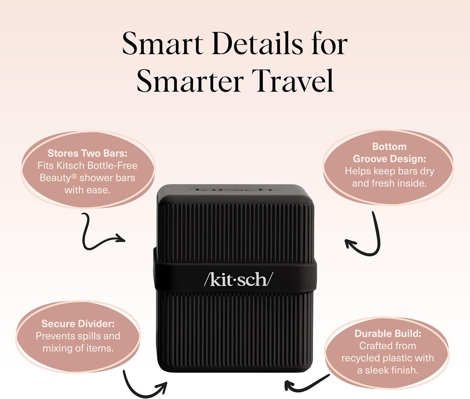 Thumbnail 4 de Kitsch 2-Compartment Travel Soap Case