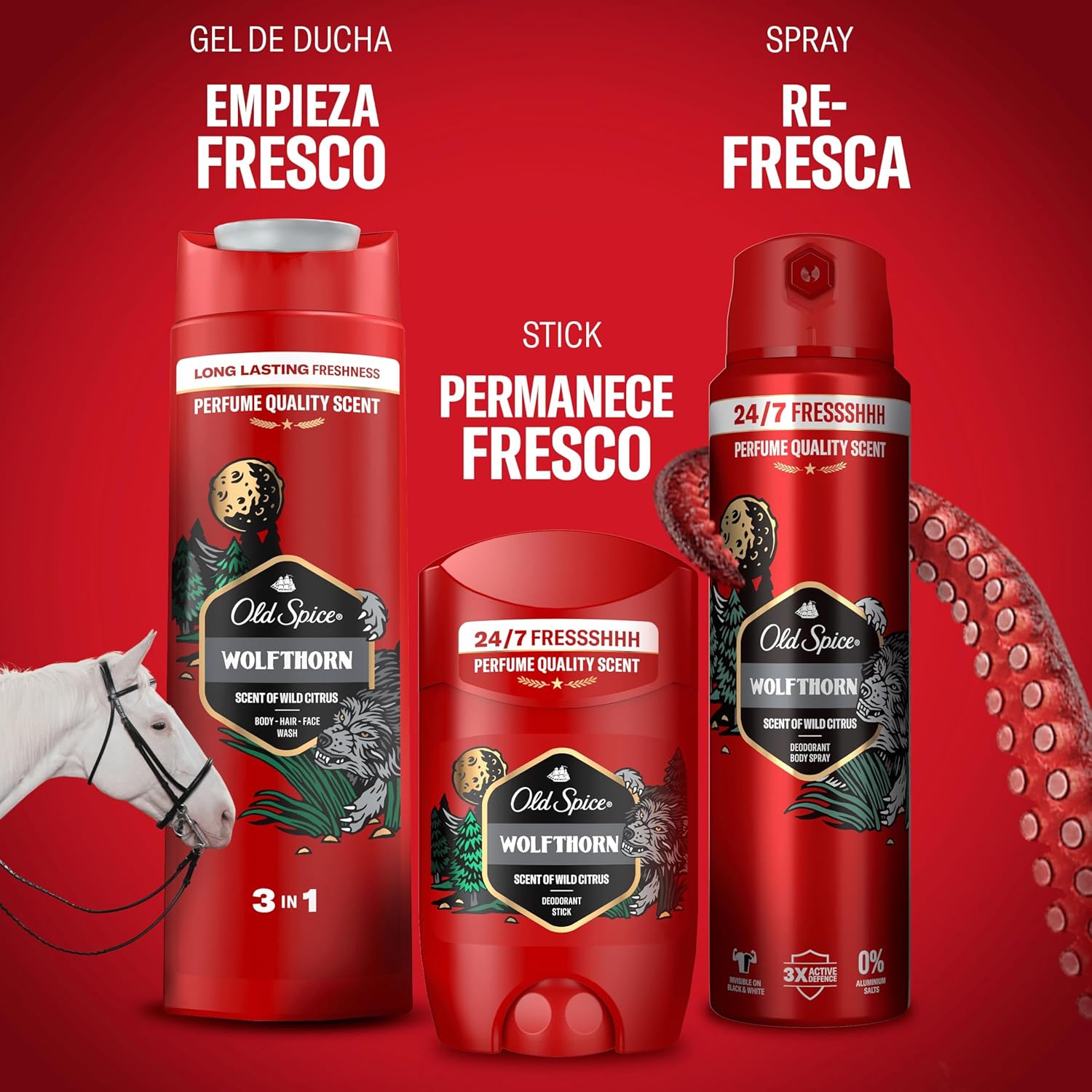 Thumbnail 3 de Old Spice Wolfthorn Gel 2x1000ml