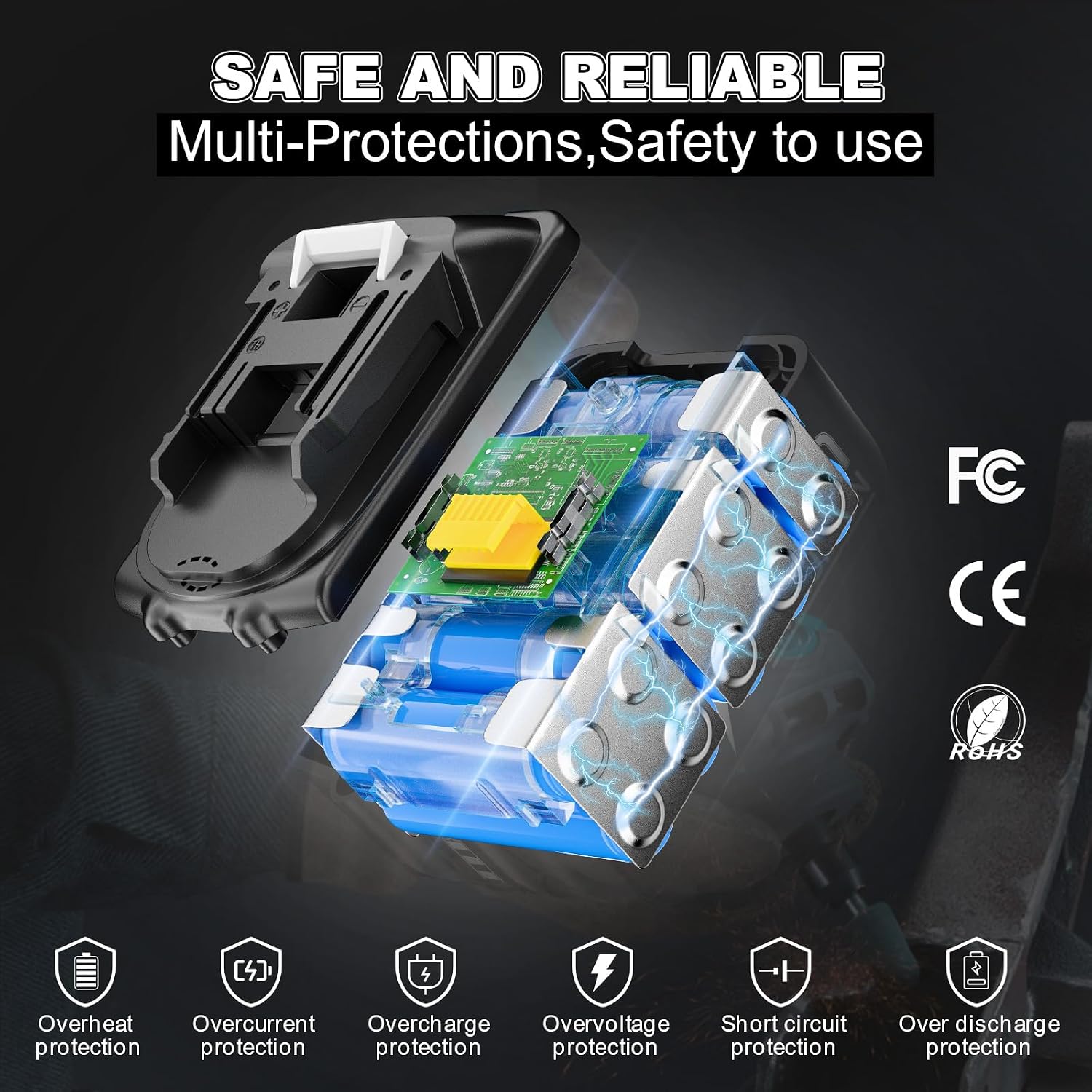 Thumbnail 4 de Makita 18V 8Ah Akku 2er Pack