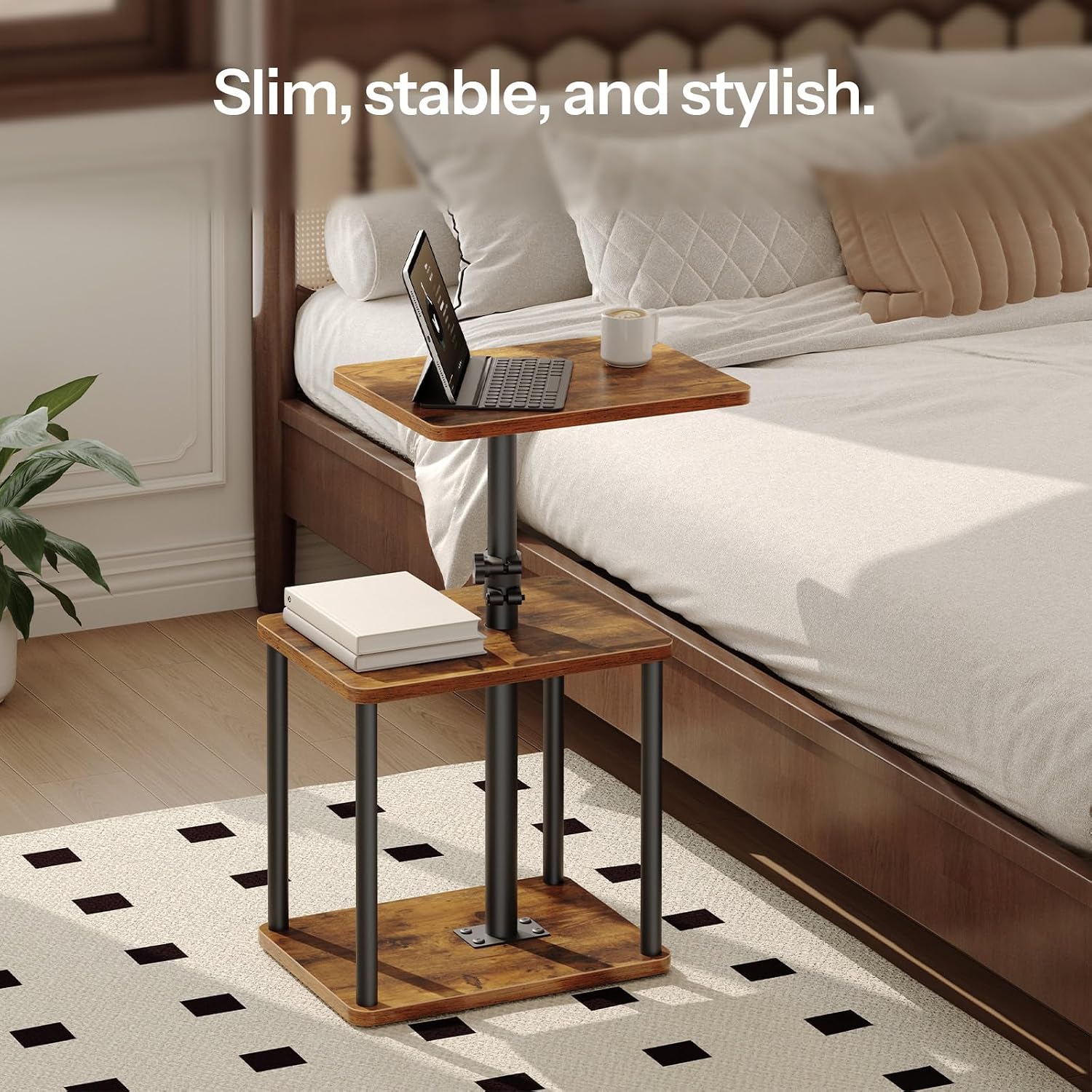 Detalle de HOOBRO Rotating End Table BF239BZ01