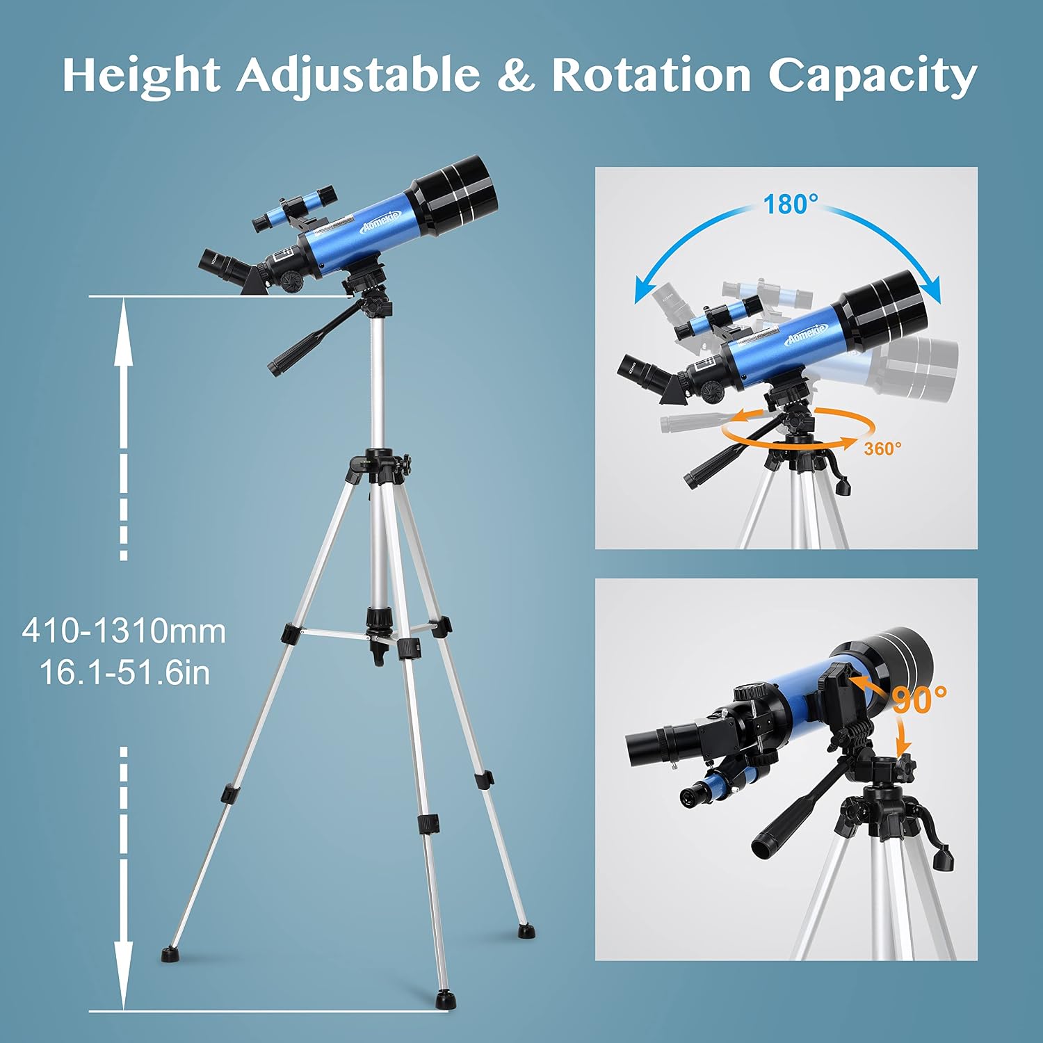 Thumbnail 5 de Aomekie 70/400 Astronomy Telescope for Adults and Beginners