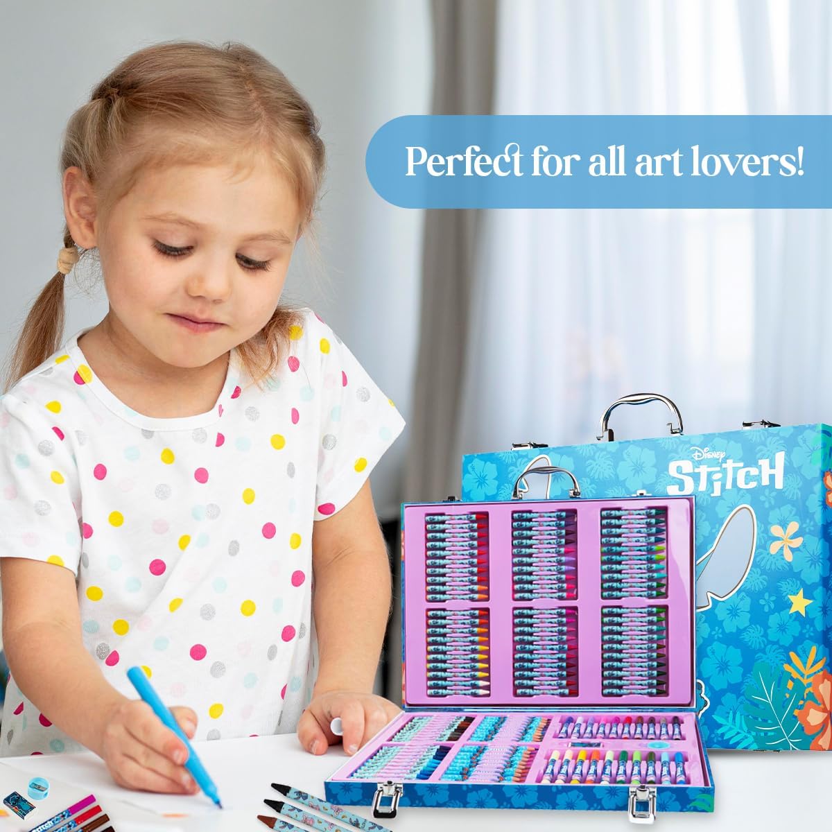 Thumbnail 3 de Disney Stitch Art Set 130+ piece kids' colouring kit 🎨